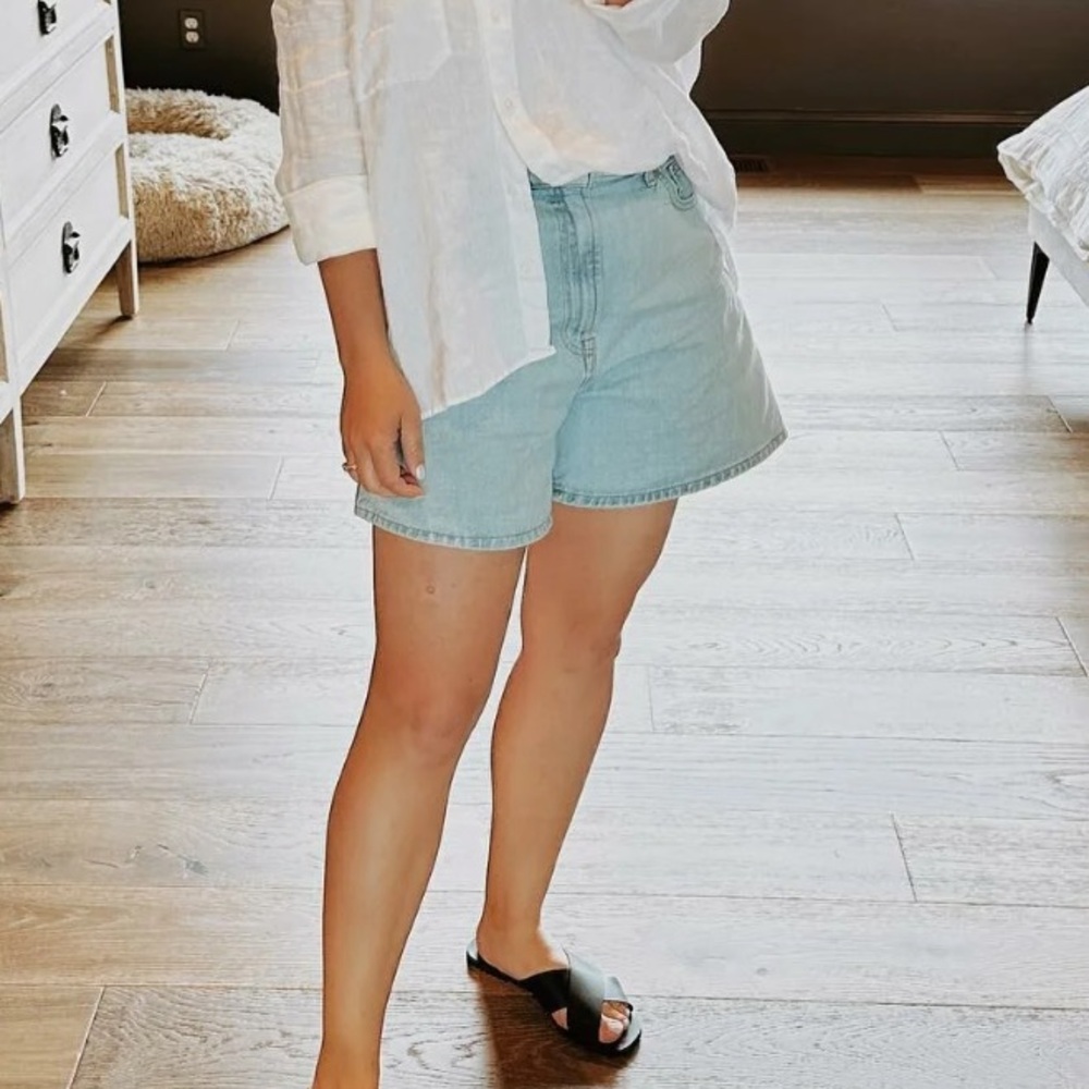 Everlane A-Line Denim Shorts